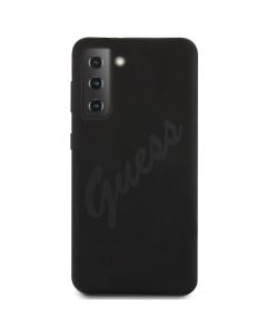 Husa de protectie telefon Guess vintage, pentru Samsung Galaxy S21+, GUHCS21MLSVSBK, Silicon, Negru