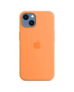 Husa de protectie telefon Apple pentru Apple iPhone 13, Silicone Case, MagSafe, Marigold (Seasonal Fall 2021)