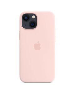 Husa de protectie telefon Apple pentru Apple iPhone 13 mini, Silicone Case, MagSafe, Chalk Pink