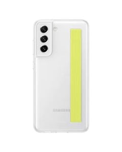 Husa de protectie telefon Samsung, Slim Strap Cover pentru Samsung Galaxy S21 FE, White