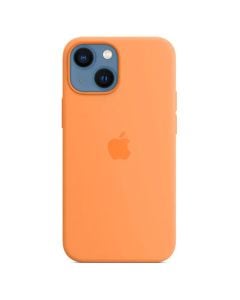 Husa de protectie telefon Apple pentru Apple iPhone 13 mini, Silicone Case, MagSafe, Marigold (Seasonal Fall 2021)