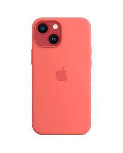 Husa de protectie telefon Apple pentru Apple iPhone 13 mini, Silicone Case, MagSafe, Pink Pomelo (Seasonal Fall 2021)