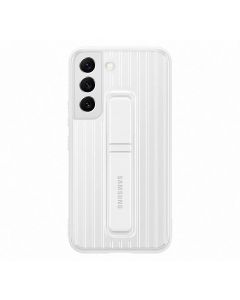 Husa de protectie telefon Samsung, Protective Standing Cover pentru Samsung Galaxy S22+, White