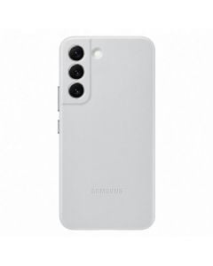 Husa de protectie telefon Samsung, Leather Cover pentru Samsung Galaxy S22+, Light Gray