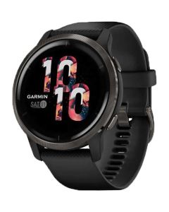Ceas Smartwatch Garmin Venu 2, 45mm, Silicon, Black/Slate