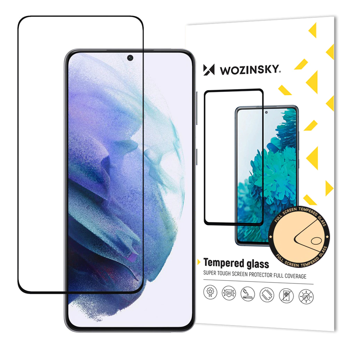 Folie de protectie telefon Wozinky pentru Samsung Galaxy S22+, Super Durable, Sticla, Transparent