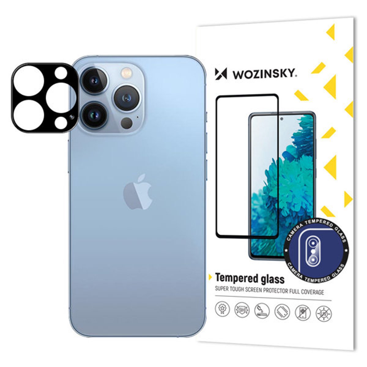 Folie de protectie telefon camera Wozinsky, pentru Apple iPhone 13 Pro, Sticla 9H, Sticla securizata, Transparent