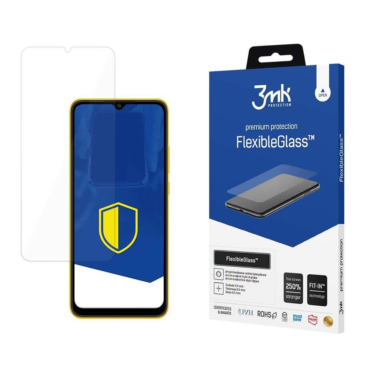 Folie Telefon 3mk Flexibleglass Lite Pentru Xiaomi Poco C40, Transparent