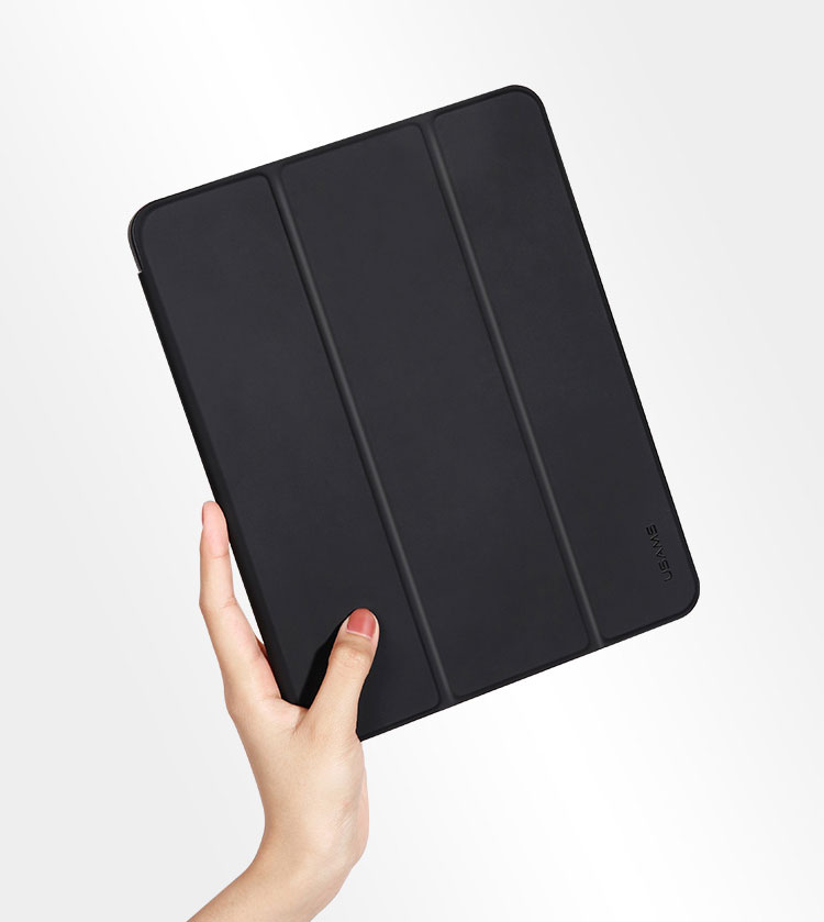 Husa tableta iPad Pro 2020, Usams, US-BH589, Piele, 12.9 Inch, Negru 12/9