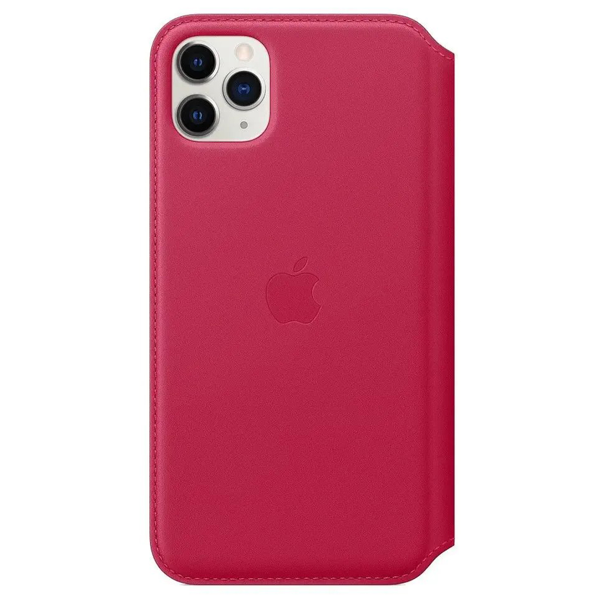 Husa Telefon Apple, Cu Deschidere Laterala Din Piele Pentru Apple Iphone 11 Pro Max, Raspberry
