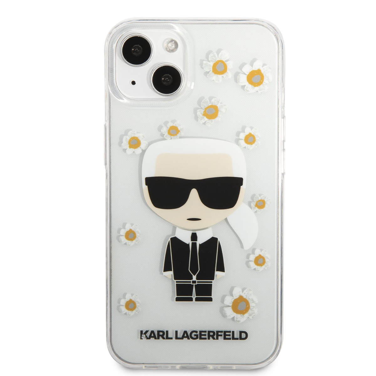 Husa Telefon Karl Lagerfeld Pentru Iphone 13, Ikonik Flower, Plastic, Transparent