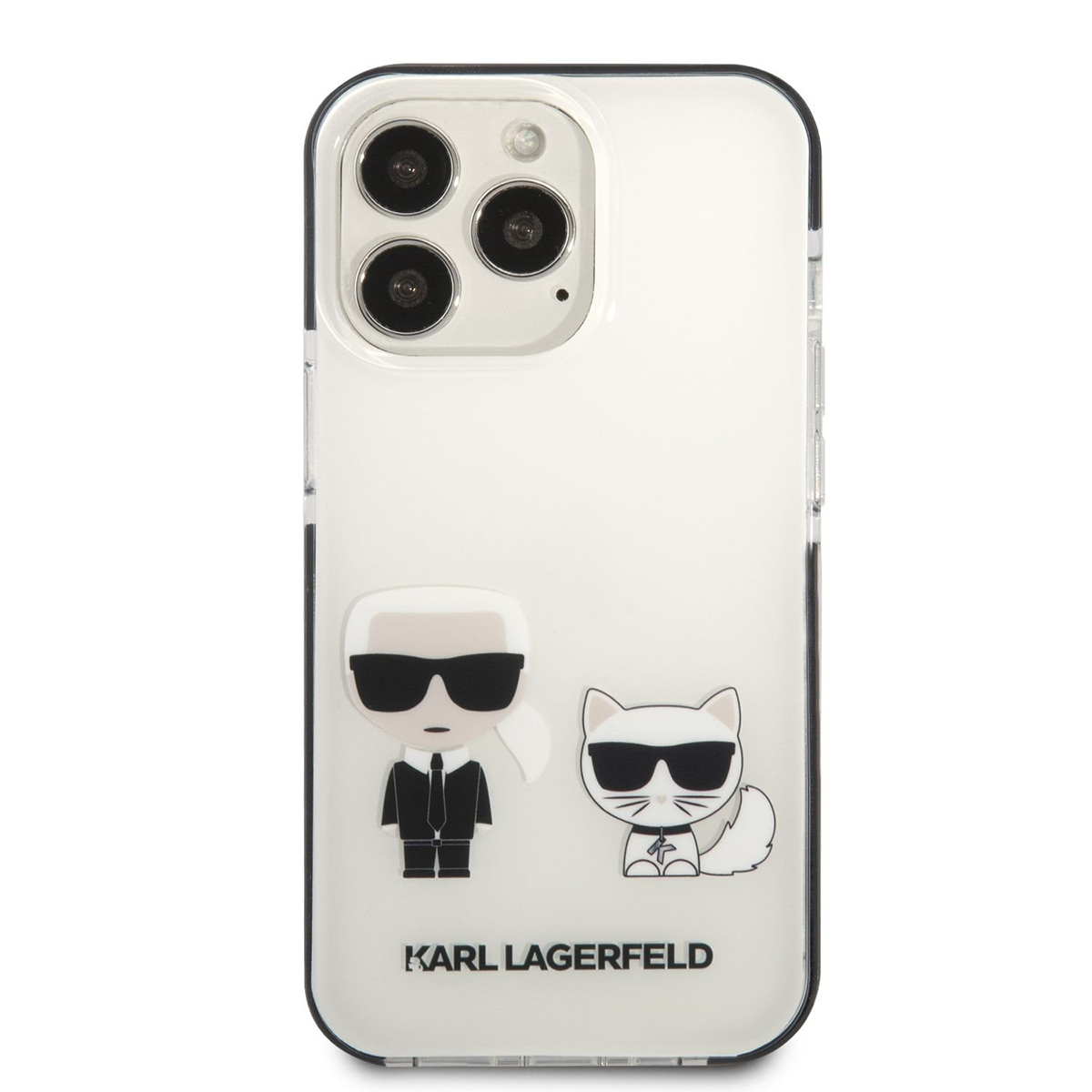 Husa Telefon Karl Lagerfeld Pentru Iphone 13 Pro Max, Karl And Choupette, Plastic, Alb