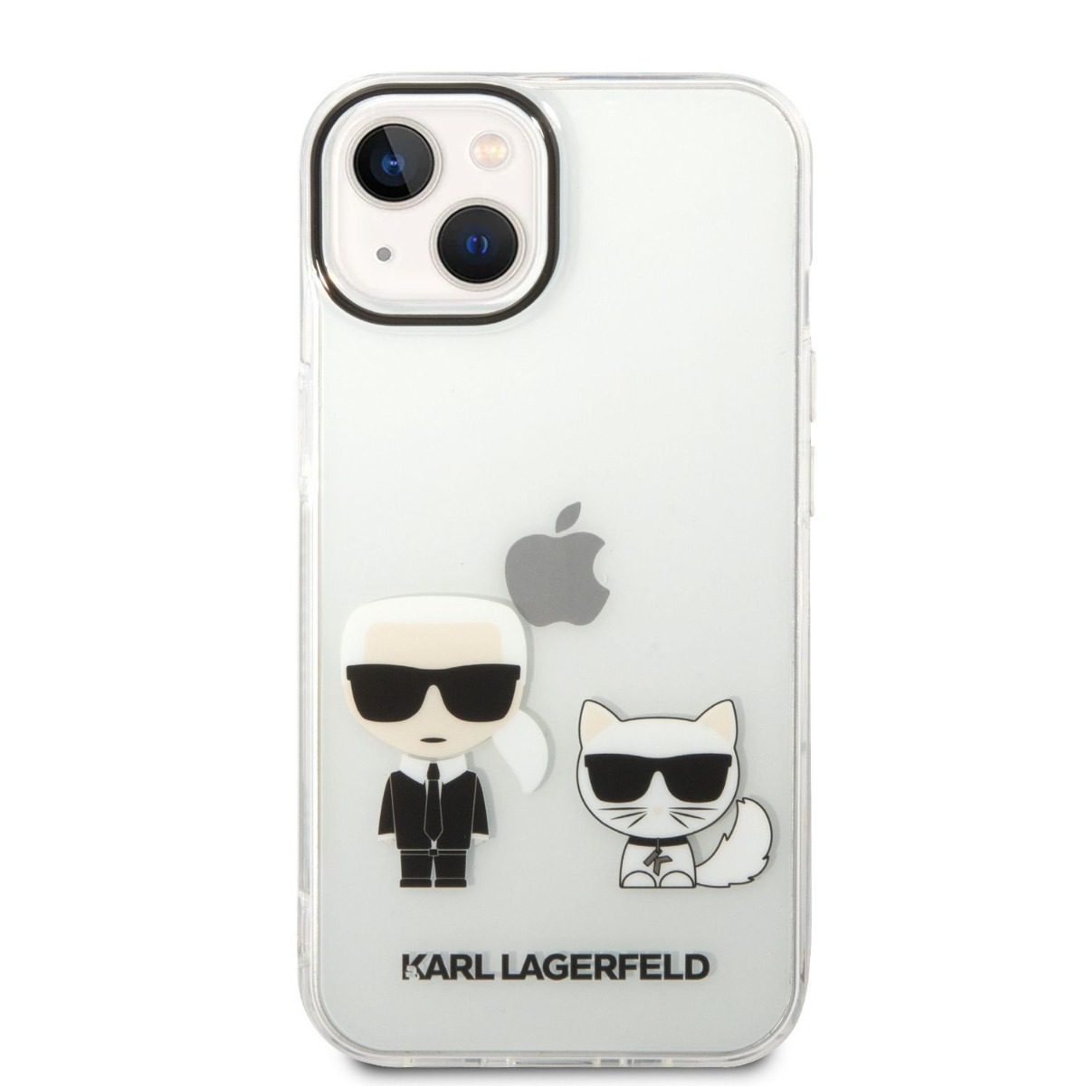 Husa Telefon Karl Lagerfeld Pentru Iphone 14 Plus, Ikonik Karl And Choupette, Plastic, Transparent