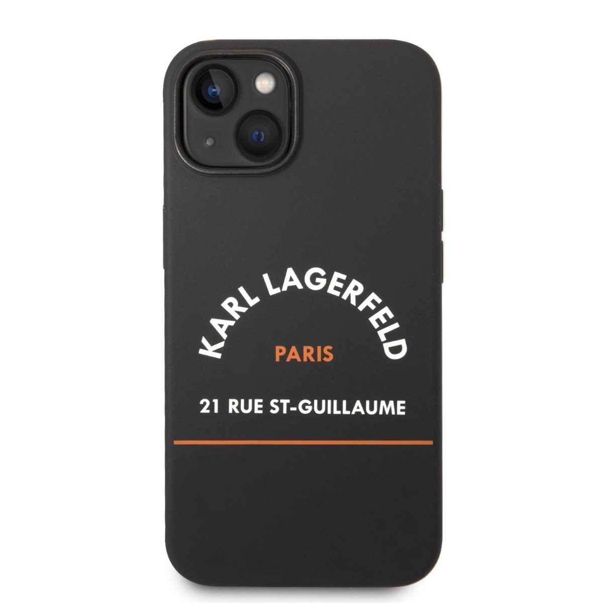 Husa Telefon Karl Lagerfeld Pentru Iphone 14 Plus, Rue St Gullaume, Plastic, Negru