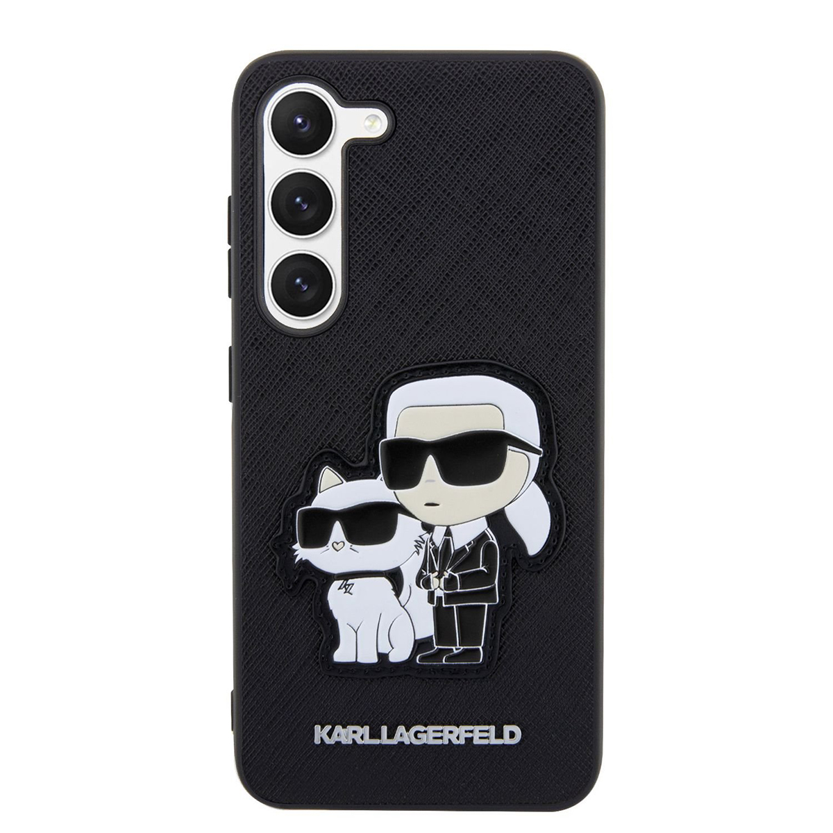 Husa Telefon Karl Lagerfeld Pentru Samsung Galaxy S23+, Karl And Choupette Nft, Silicon, Negru