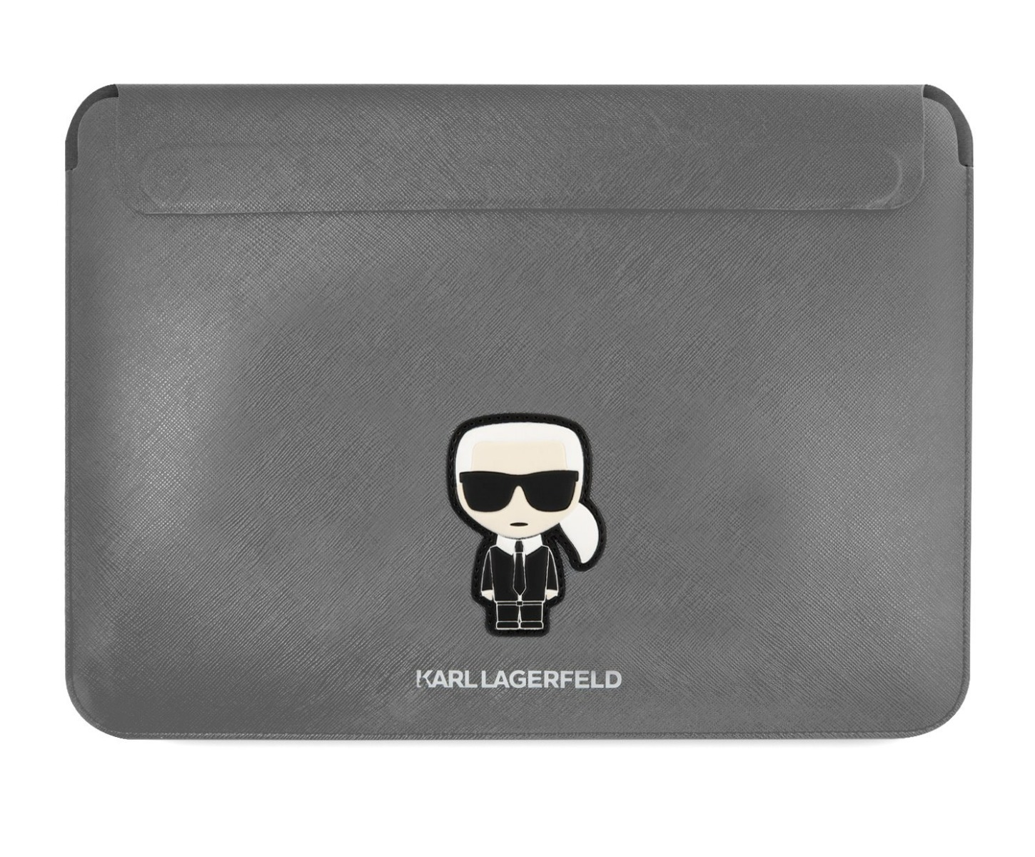 Husa Laptop Karl Lagerfeld, Saffiano Ikonik Pentru Laptop De 16, Argintiu