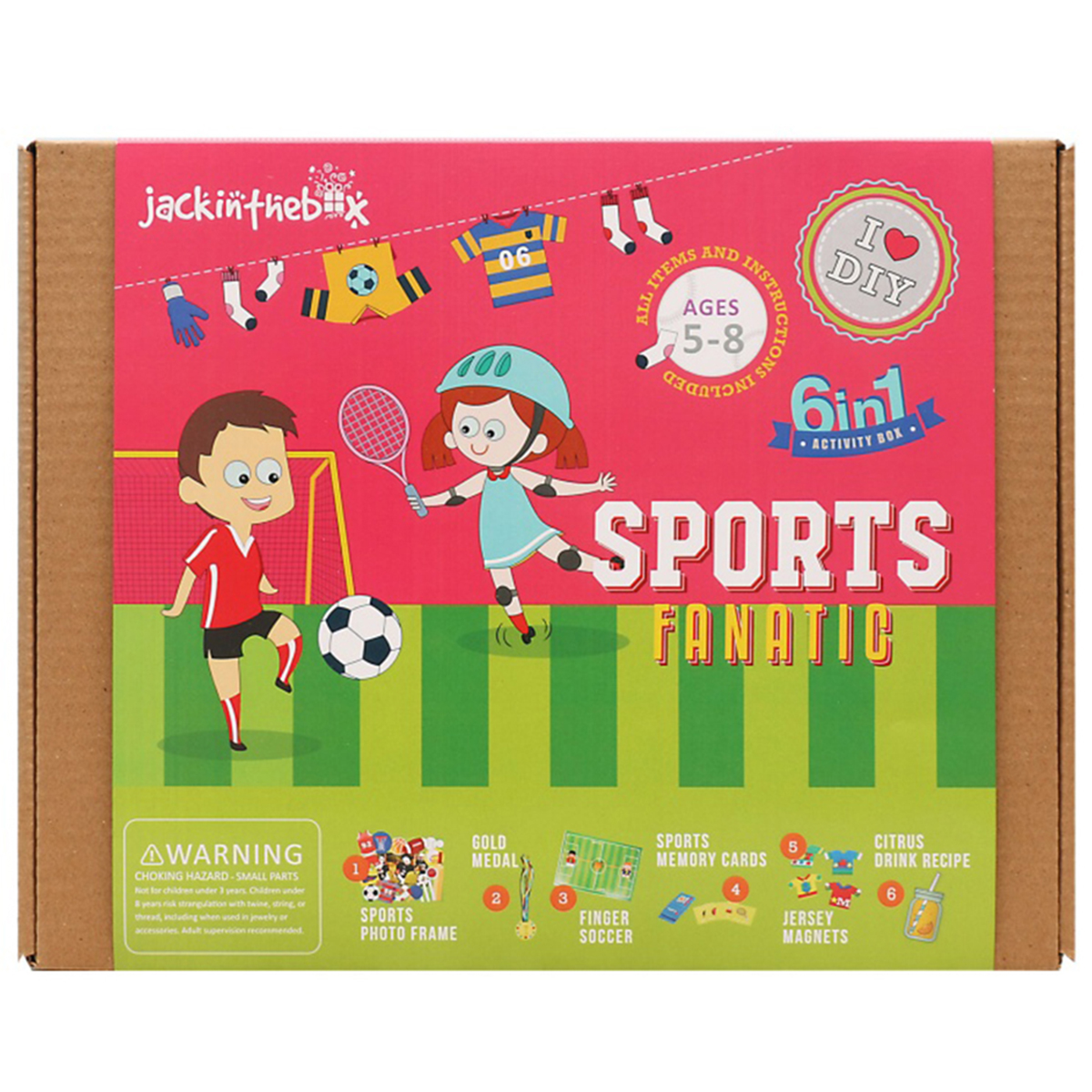 Set Creatie Jack In The Box, Iubitori De Sport, 6 In 1, Multicolor