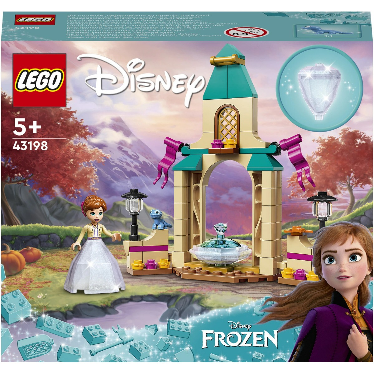 Lego® Disney - Curtea Castelului Annei 43198, 74 Piese, Multicolor