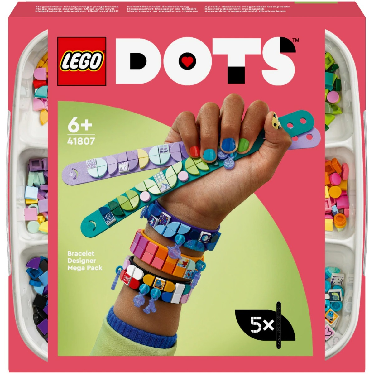 LEGO® DOTS - Megapachet Designer de bratari 41807, 388 piese, Multicolor