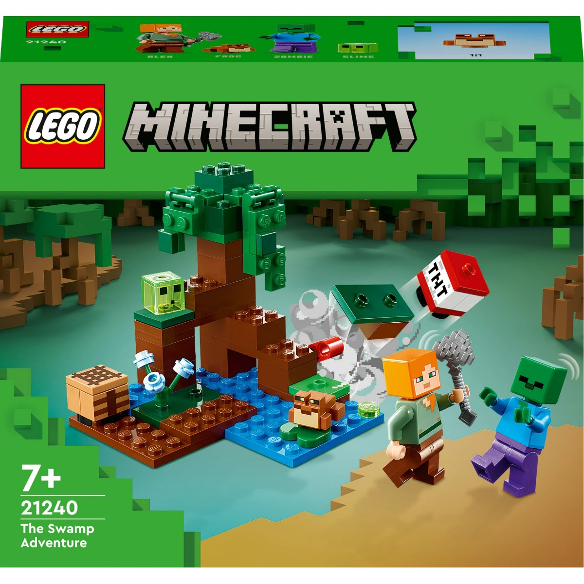 Lego® Minecraft - Aventura In Mlastina 21240, 65 Piese, Multicolor