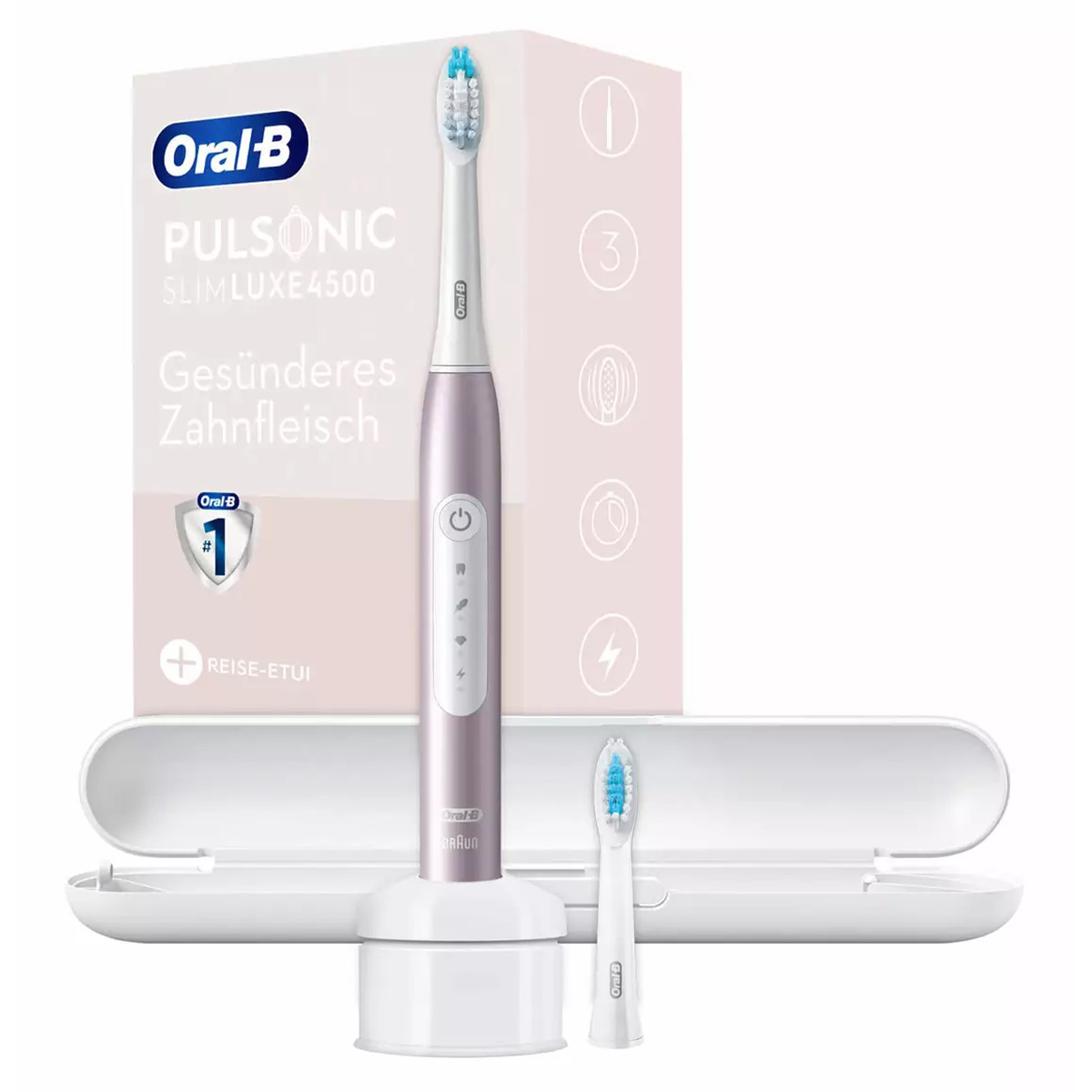 Periuta de dinti electrica Oral-B Pulsonic Slim Luxe 4500 Rose Gold