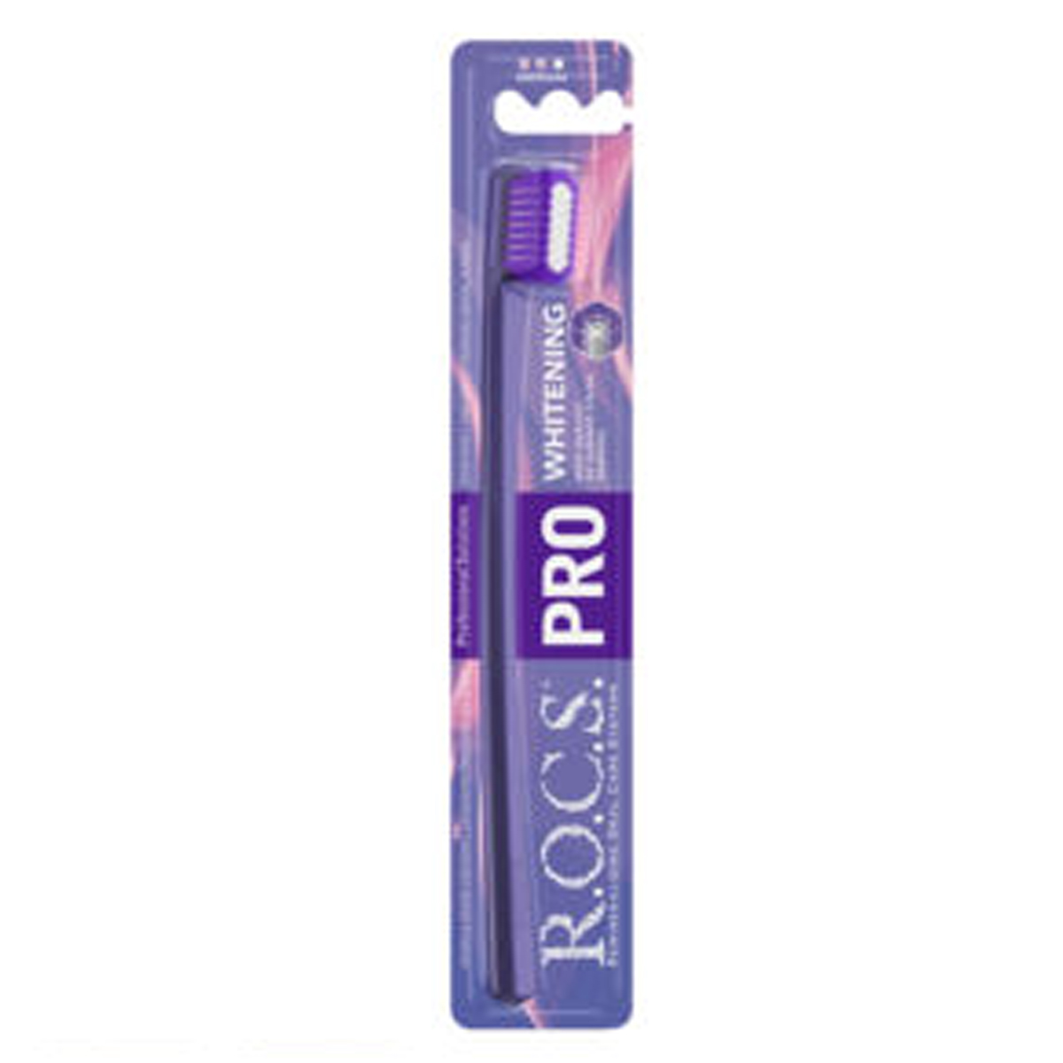 Periuta dinti R.O.C.S. pentru adulti PRO Whitening mediu Albastru