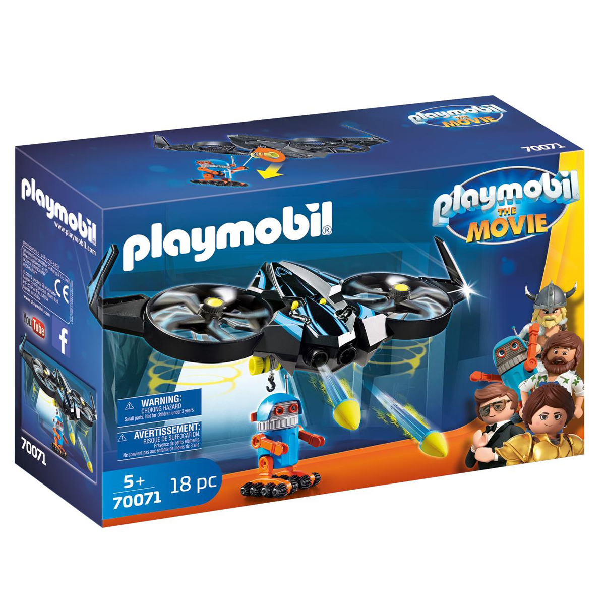 Playmobil The Movie, Robotitron Cu Drona 70071