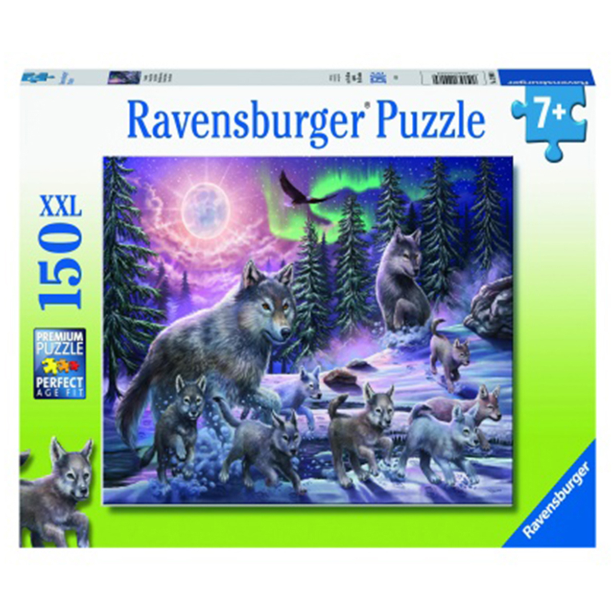 Puzzle, Ravensburger, Familie de lupi, 150 piese, Multicolor 150 imagine noua