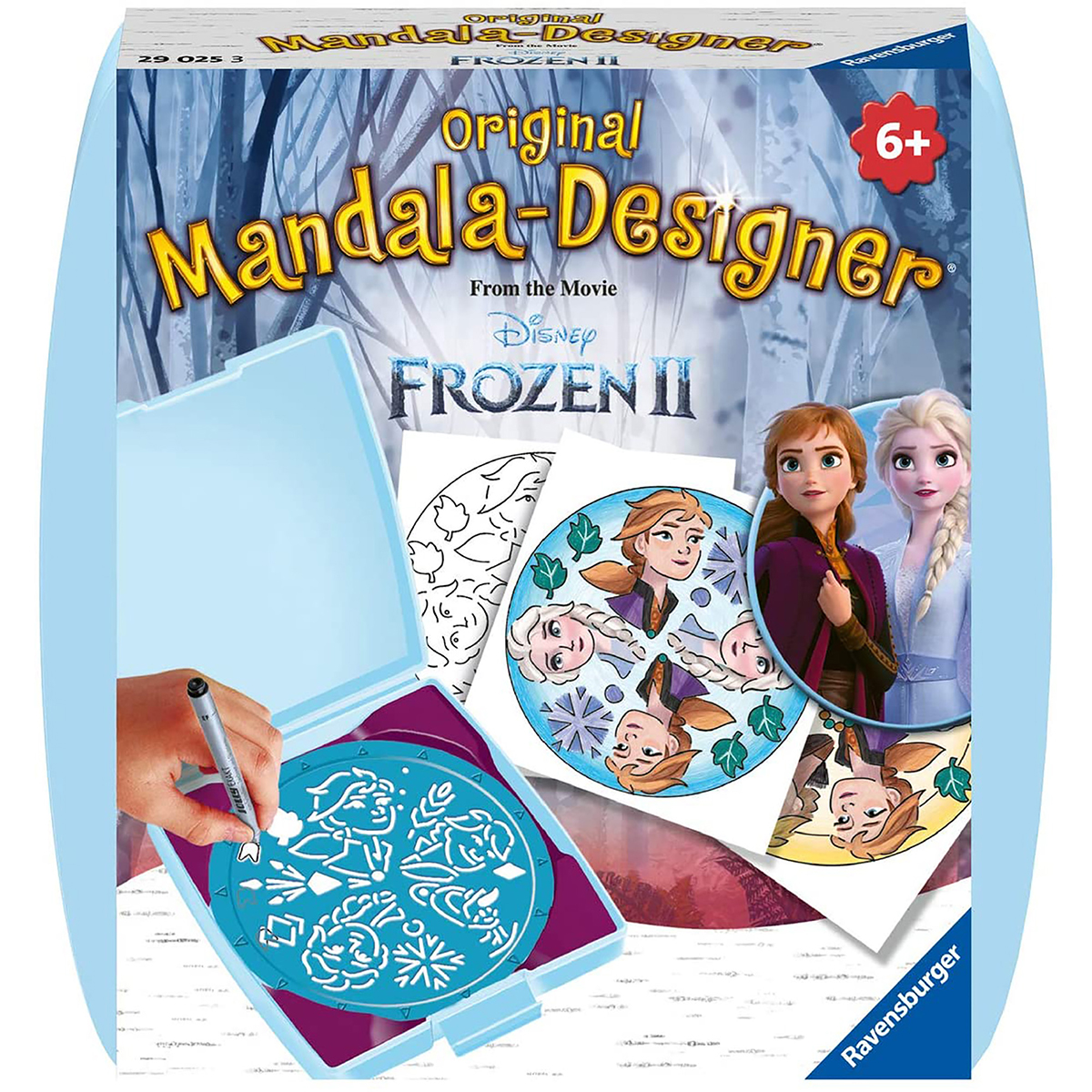 Set De Creatie, Ravensburger, Mini Mandala Frozen 2, Multicolor