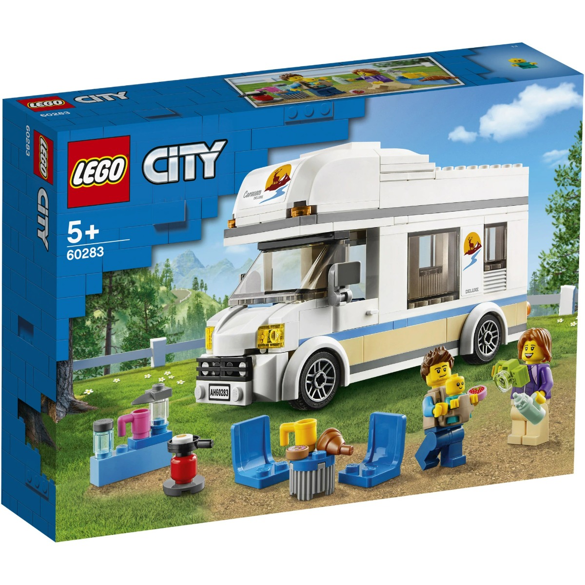 LEGO® City - Rulota de vacanta 60283, 190 piese
