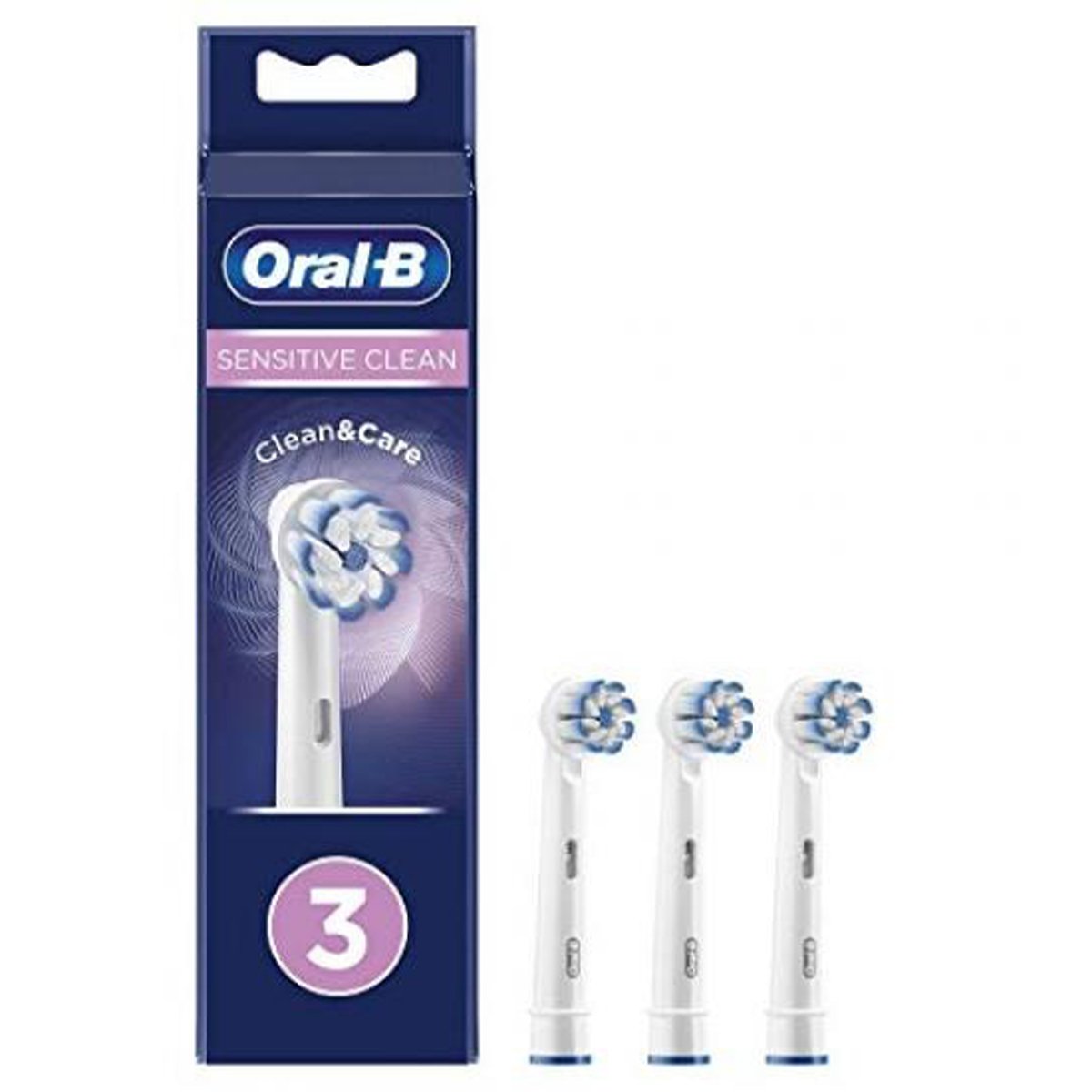 Set 3 rezerve Oral-B Sensitive Clean Thin EB60-3, Alb Alb imagine noua