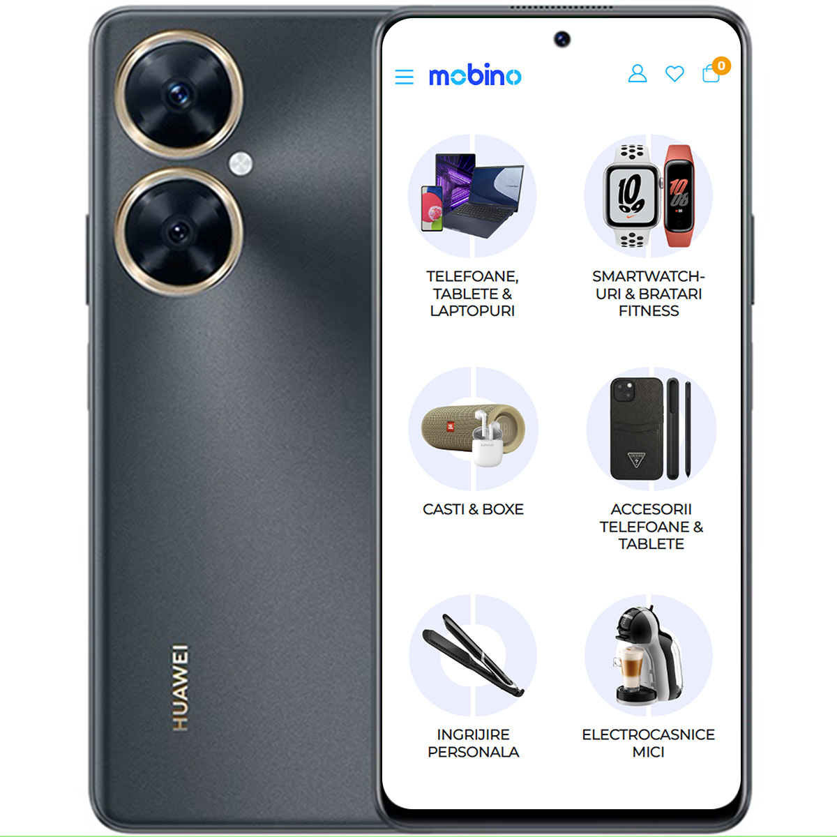 Telefon mobil Huawei Nova 11i, 8GB RAM, 128GB, 4G, Negru Starry image12
