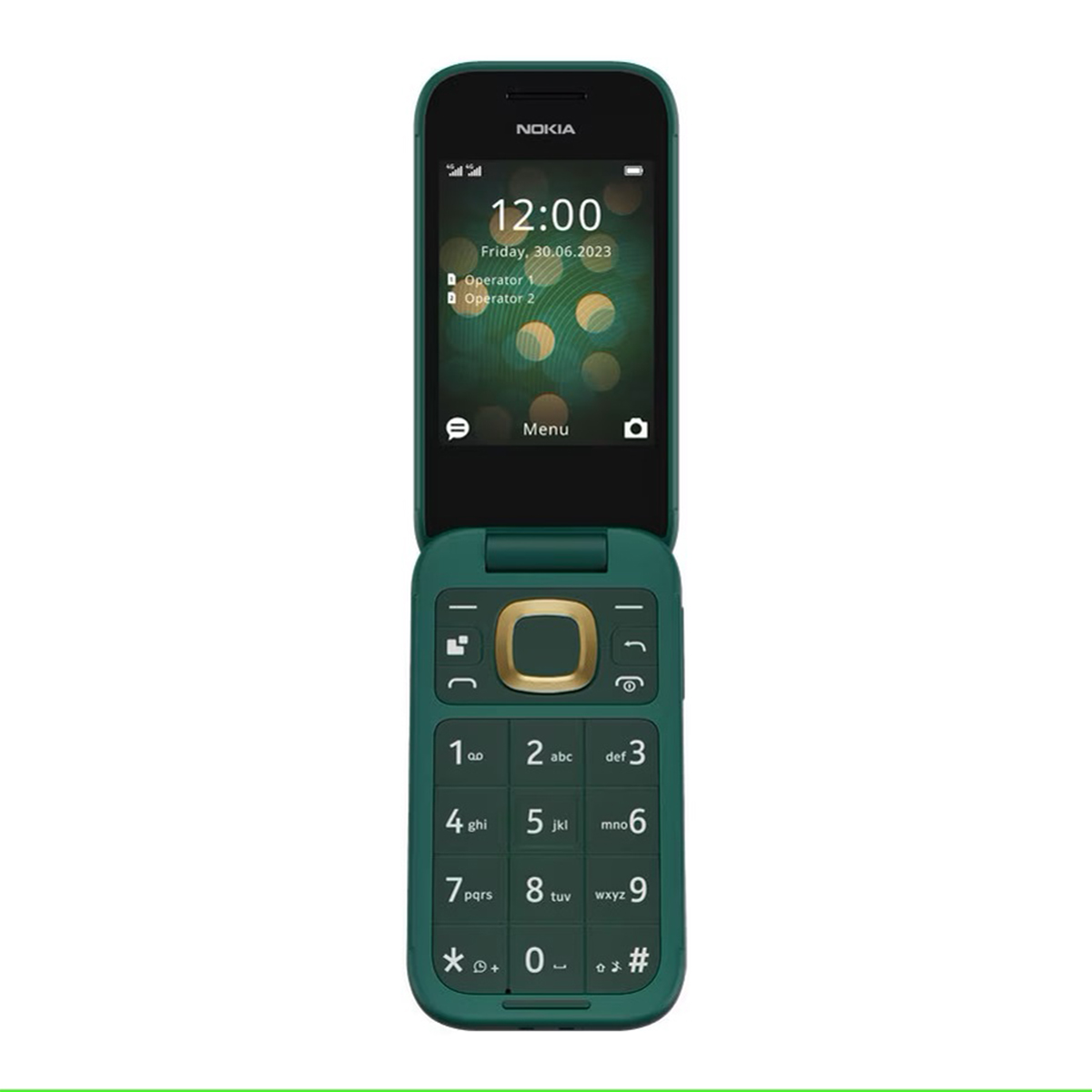 Telefon Mobil Nokia 2660 Flip, 4g, 128 Mb, 48 Mb Ram, Dual Sim, Verde Lush