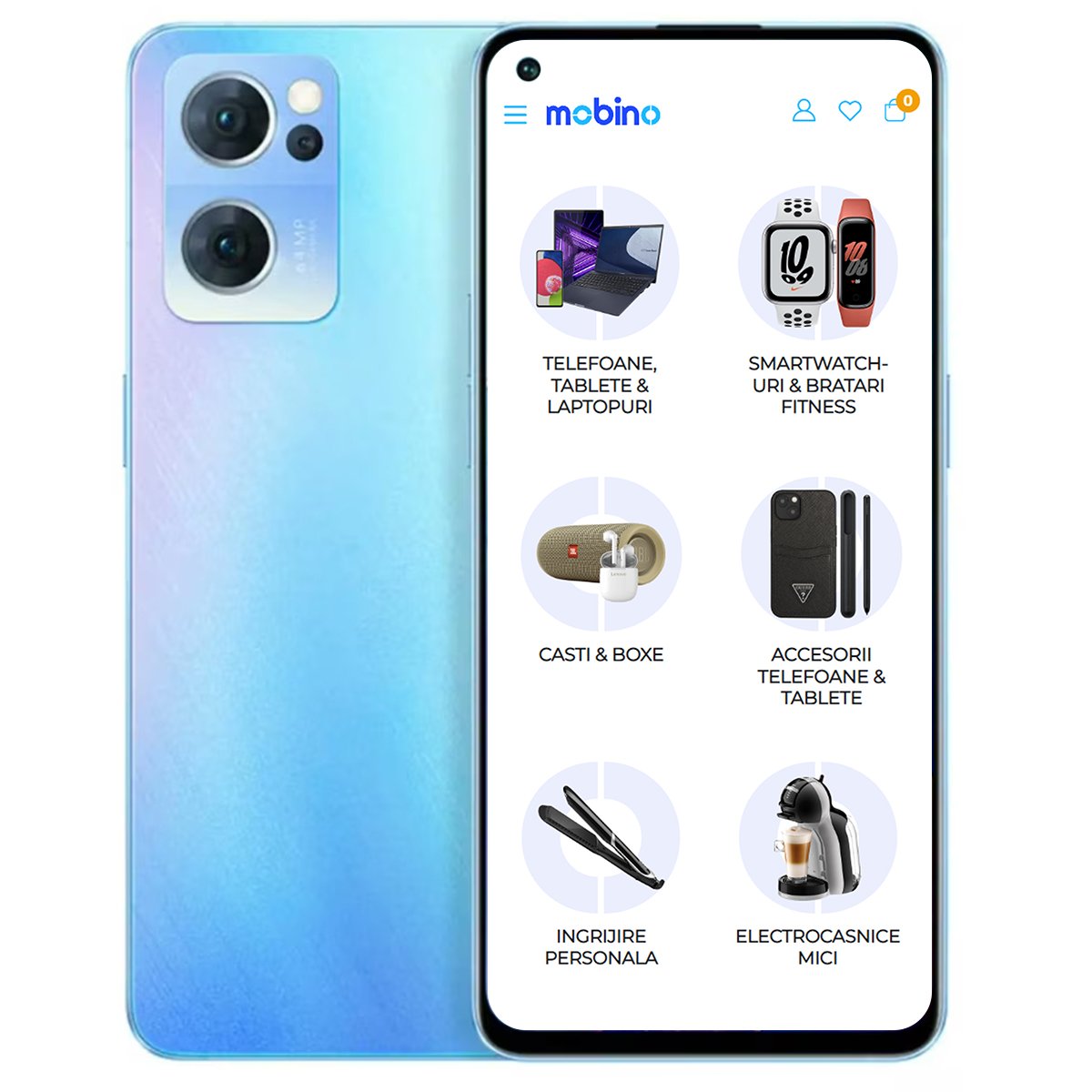 Telefon Mobil Oppo Find X5 Lite, 5g, 256 Gb, 8 Gb Ram, Dual-sim, Albastru Startrails