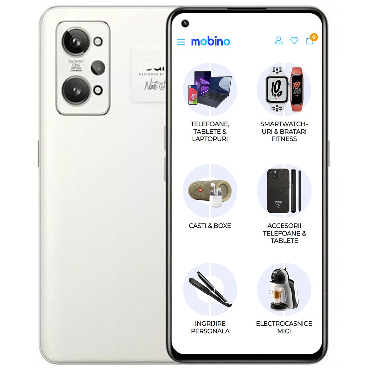 Resigilat - Telefon Mobil Realme Gt 2, 5g, 128gb, 8gb Ram, Dual-sim, Alb Paper