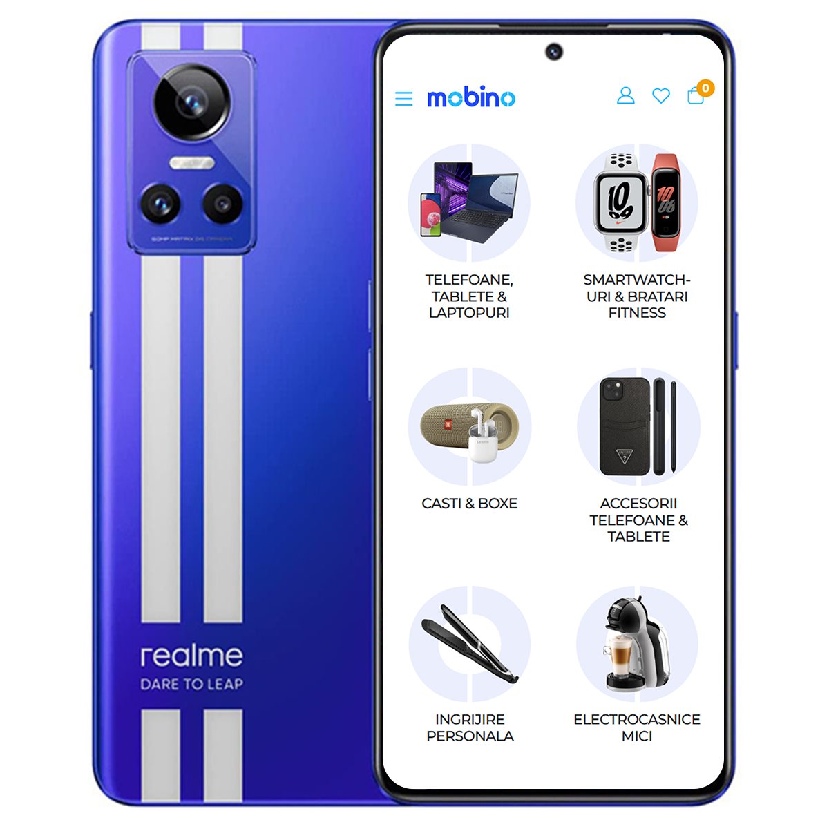 Telefon Mobil Realme Gt Neo 3, 5g, 256gb, 8gb Ram, Dual-sim, Albastru Nitro