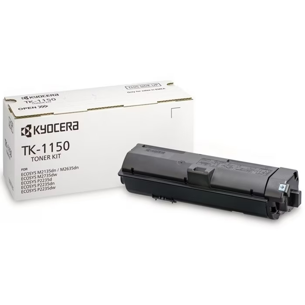 Toner Kyocera TK-1150, 3000 pagini, Pentru ECOSYS M2135dn, M2635dn, M2735dw, P2235dn, P2235dw, Negru